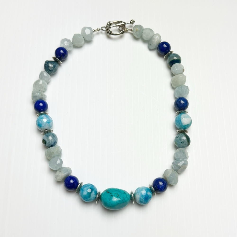 Turquoise & Blue Beaded Necklace - Women Jewelry Necklaces
